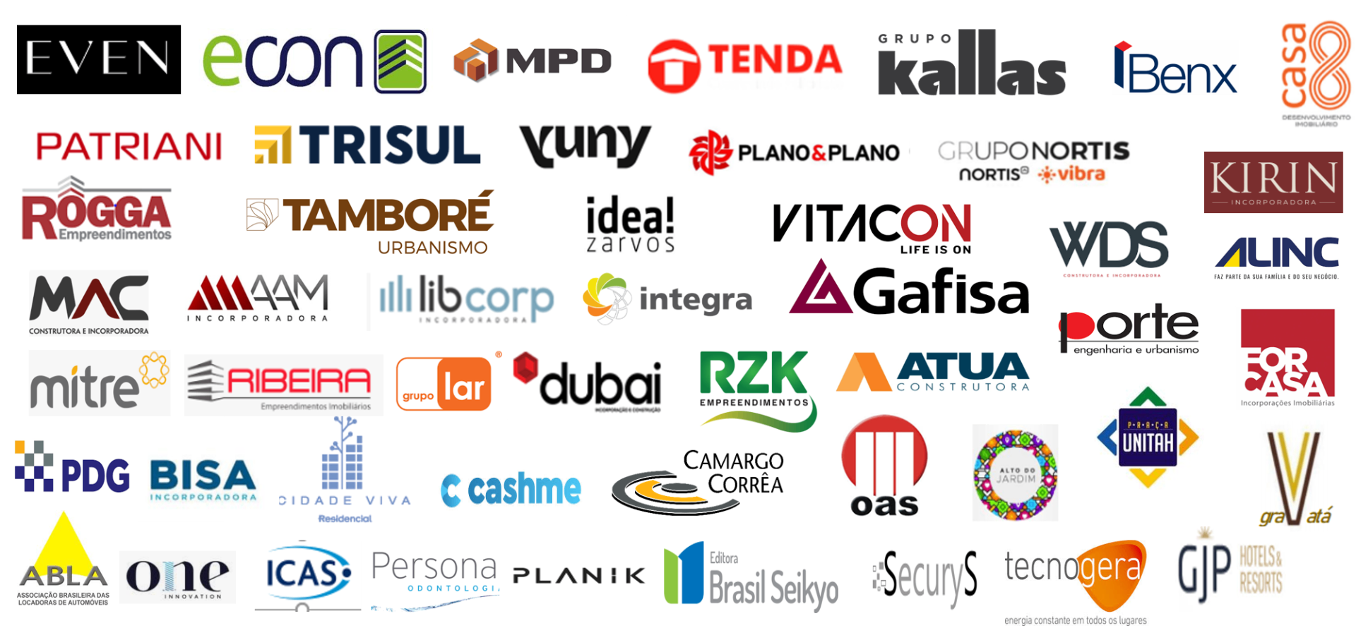Logos de clientes da One by One